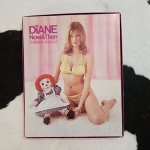 Vintage 1970s 'Diane Now & Then' 2-Sided Puzzle In Box Collector's Item